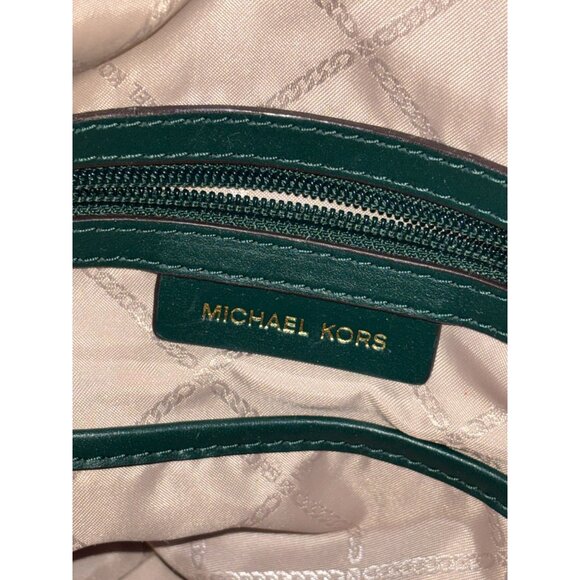 Michael Kors Green Leather Shoulder Bag - Picture 11 of 11
